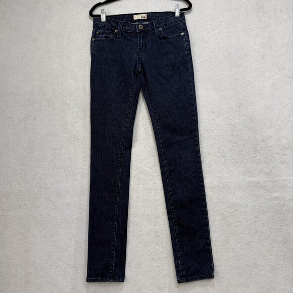 BDG Jeans Womens 28 Skinny Slim Fit Mid Rise Stretch Denim Classic Blue Pants - Picture 1 of 9